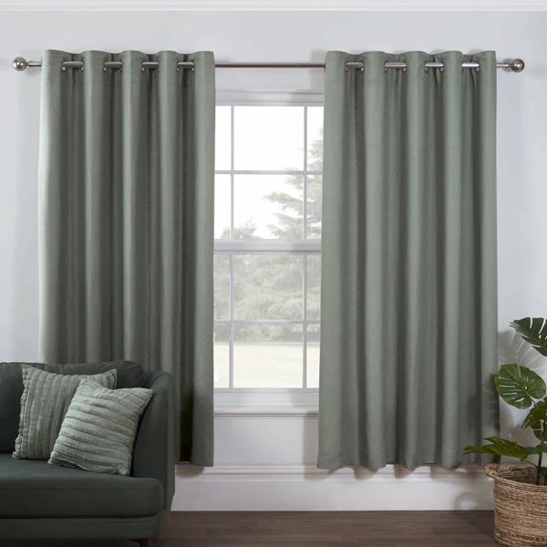 Lazy Linen Curtains - Green